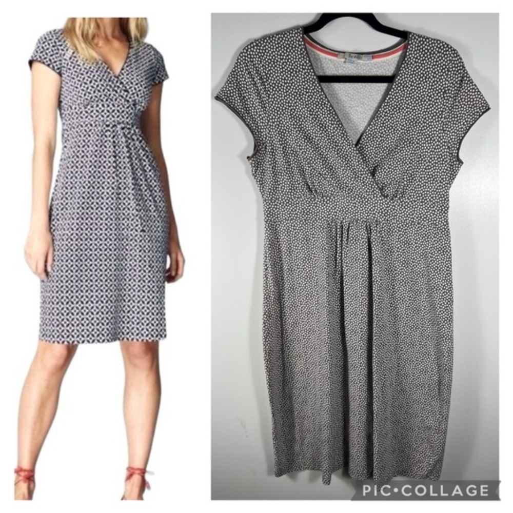 Boden Surplice Polka Dot Dress Sz 8
